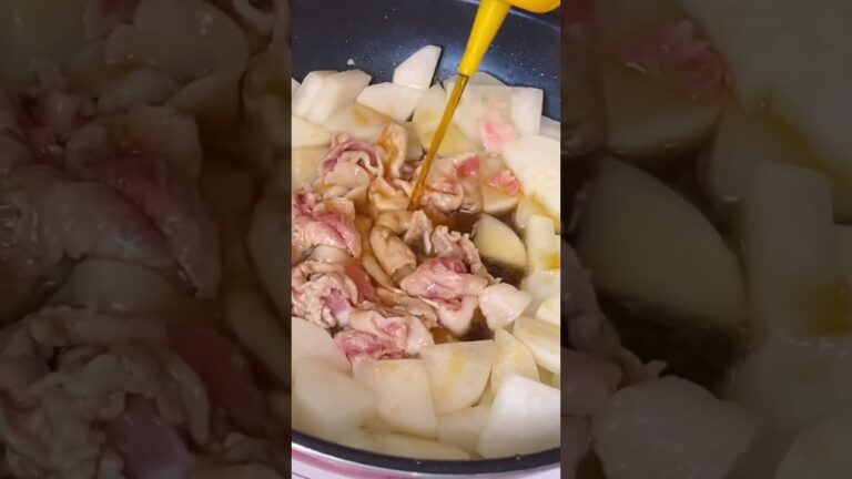 やる気0%でもできる激旨簡単豚こま大根！【レシピ動画】