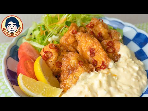 本当に美味しい【本格宮崎チキン南蛮】らっきょうタルタルとケチャップを入れる南蛮酢でさっぱり＆濃厚なおいしさに♪