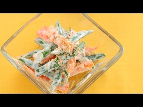 人参といんげんのごまマヨ和え