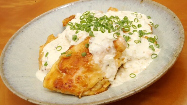 簡単なチキン南蛮の作り方（油も少なくフライパン一つで作る方法）