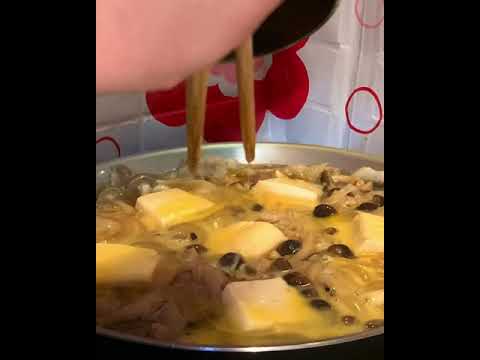 和食/豆腐としめじの卵とじ/Tofu and Mashroom topped with egg.Japanese food.「#shorts 」