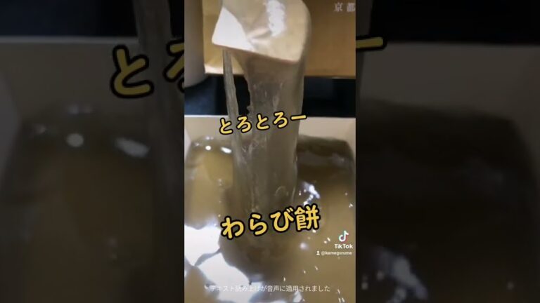 とろとろー　わらび餅　#和菓子#グルメ#スイーツ#わらび餅