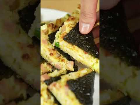 【1分韓国料理】もうキンパは作らない！おにぎりチヂミの衝撃の旨さ
