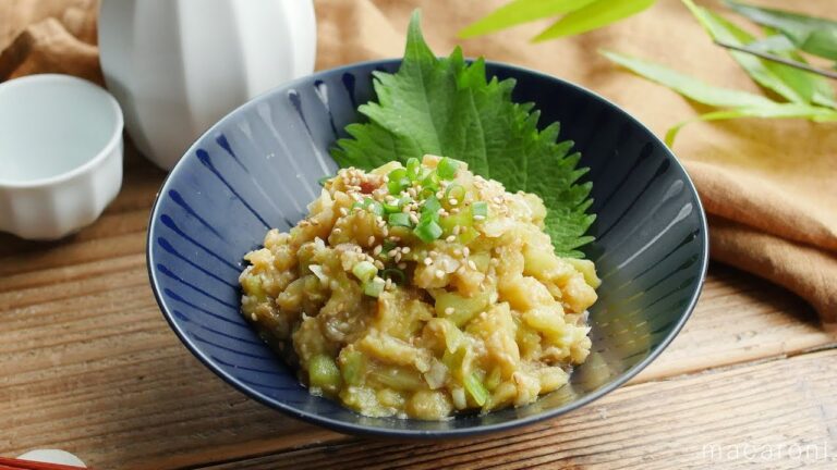 とろんと食感にハマる「なすなめろう」のレシピ・作り方