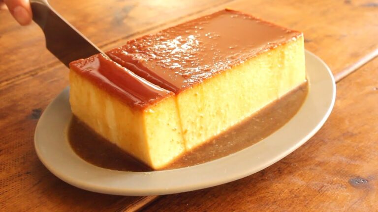 フライパンで簡単とろっとなめらかさつまいもプリンのレシピ Easy and smooth sweet potato pudding recipe in a frying pan