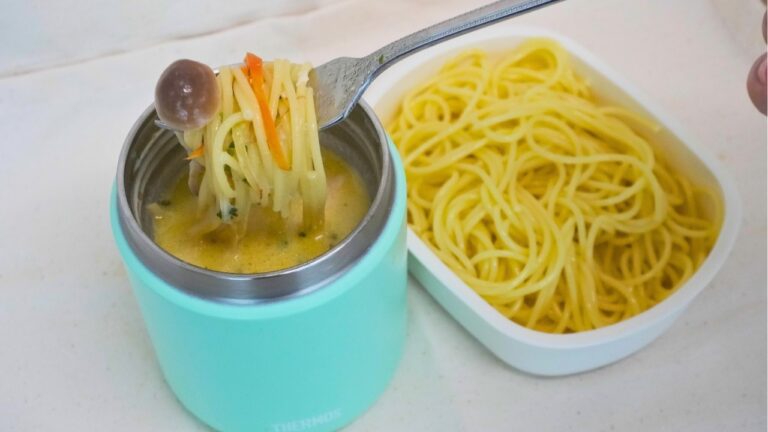 【パスタ弁当4品】スープジャーでパスタ弁当4品
