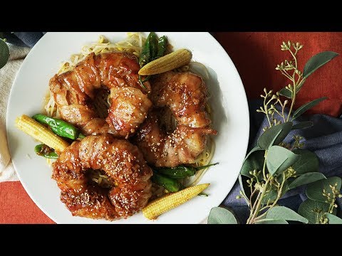 【おそらくヘルシー】車麩のポークロールてりやき🐖