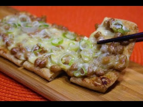 油揚げの納豆ピザ