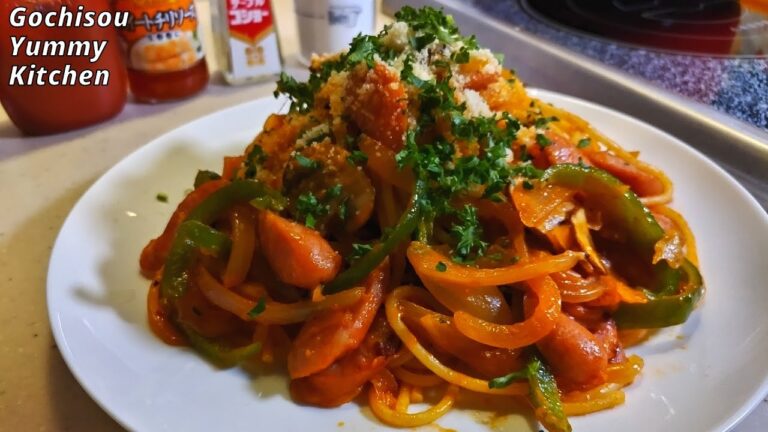 【ナポリタン】甘さと辛さが絶妙！やみつき！スイートチリソースナポリタン【パスタ】