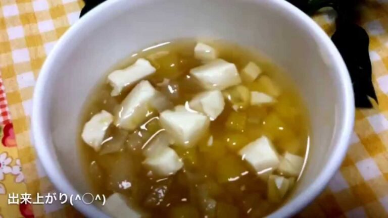 離乳食 豆腐とさつまいものお味噌汁　【動画でわかる！和の離乳食レシピ】