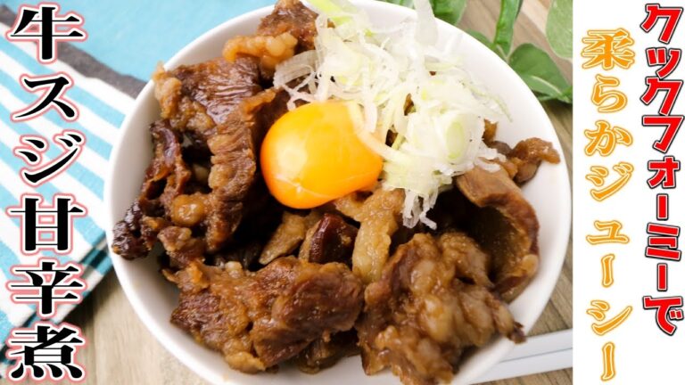 T-falクックフォーミーレシピ！牛スジ甘辛煮を丼で頂くと、たまらなく美味いんです♪