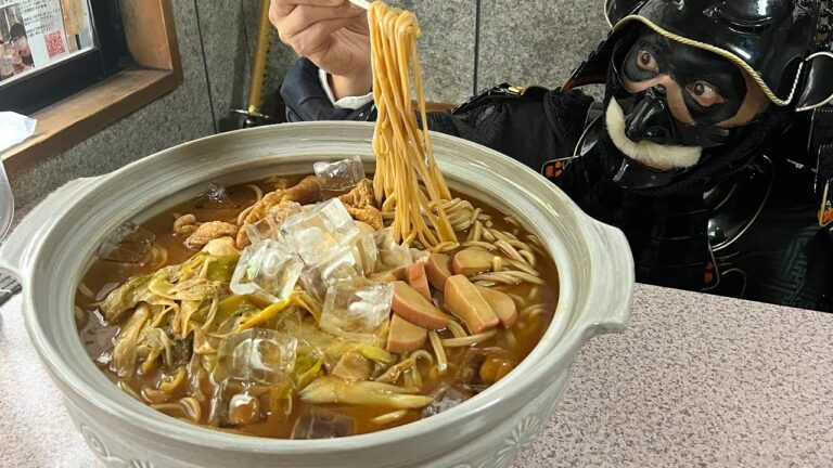 【吉野屋】名古屋屈指の麺処!!並で1キロ!?大盛り5キロ!?武士よ全てをすすりきれ!!【大食い】【武士飯】