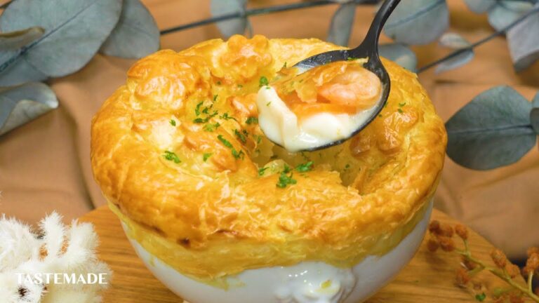 【クリスマスに】味噌クラムチャウダーポットパイ【カラフルソース】