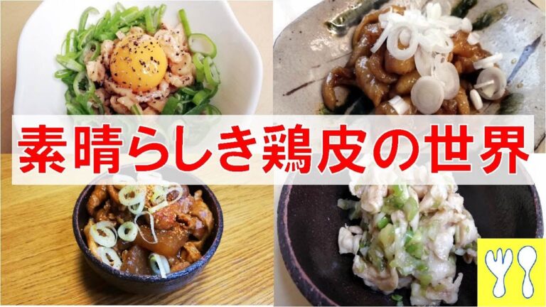 【プロも知らないマニア向け本当に美味しい鶏皮レシピ集】鶏皮の常識が変わる時/簡単料理/簡単おつまみ