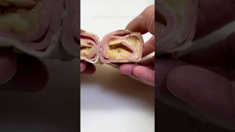 超簡単ハムチーズブリト―(Easy Ham and Cheese Burrito)#shorts #burrito #cooking