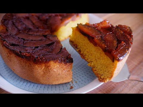 お菓子作り 簡単★キャラメルかぼちゃケーキの作り方  ASMR Cooking