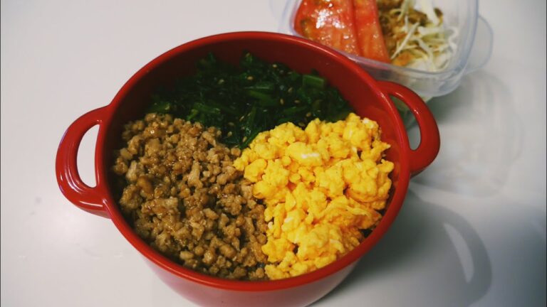 【妹のお弁当日記】三色そぼろ丼弁当作ってみた！