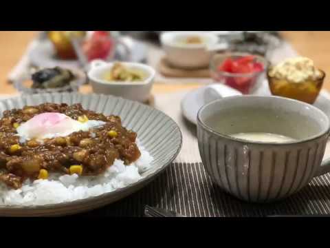 【お豆たっぷり★キーマカレー】2018/07/04 夕飯