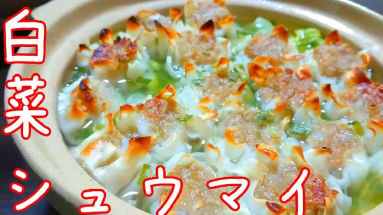 【節約レシピ】白菜とシュウマイの鍋、特製のたれでどうぞ【料理一人暮らし】【簡単】