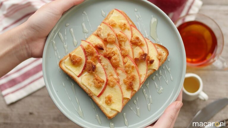 パイみたいなサクサク食感♪ アップル クランブル トースト のレシピ 作り方