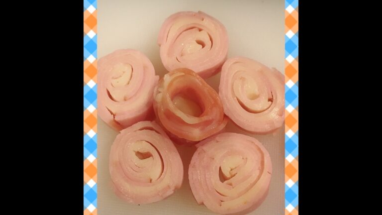 くるくるレンチンハムチーお花バージョン！♯お弁当 Japanese obento recipes