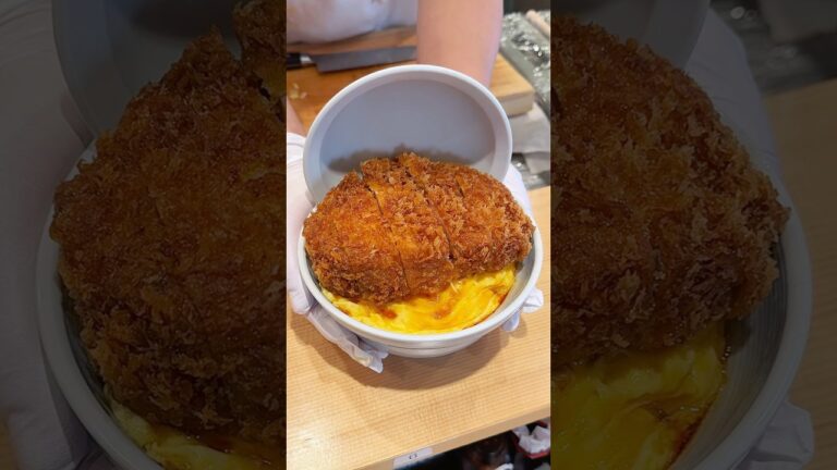極厚3cm以上のとんかつをのせた究極のとじないかつ丼🥩【東京 とんかつ丸七】
