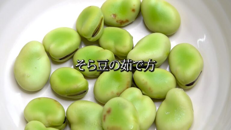 そら豆の茹で方 (そらまめ/ソラマメ/下処理/レシピ)