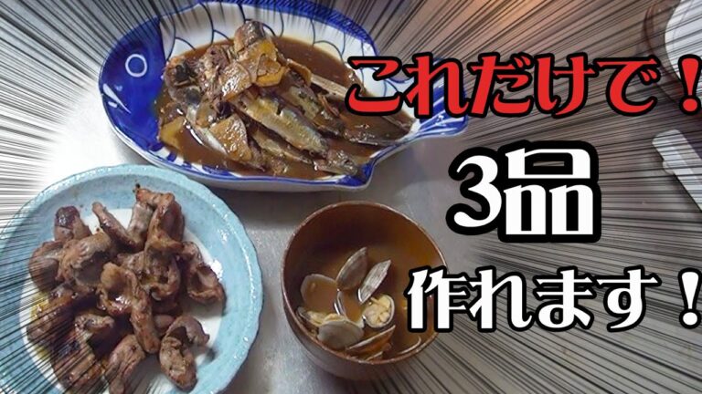 頑張っているお父さん必見！しばけんクッキング「イワシの生姜煮＋α編」これで家族から「お～～！」と言われること間違いなし！