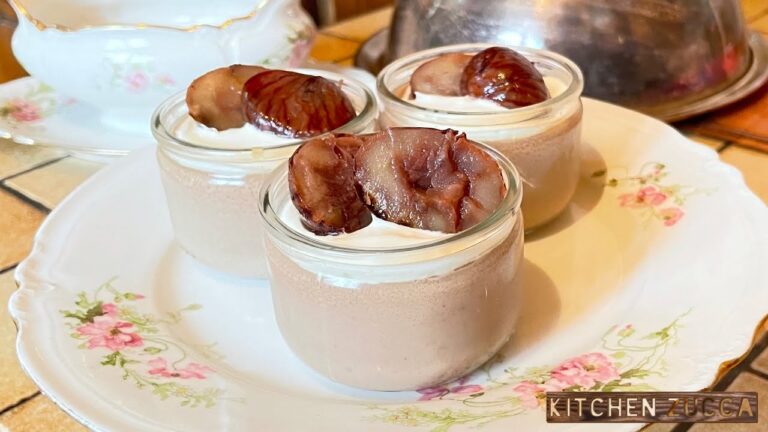 材料4つ！なんなら3つ！で作るなめらか栗プリン　     How to make chestnut  pudding  in 3 or 4 ingredients