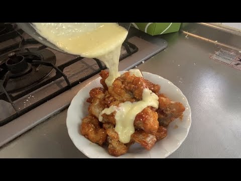ヤンニョムチキンにチーズぶっかけてみた