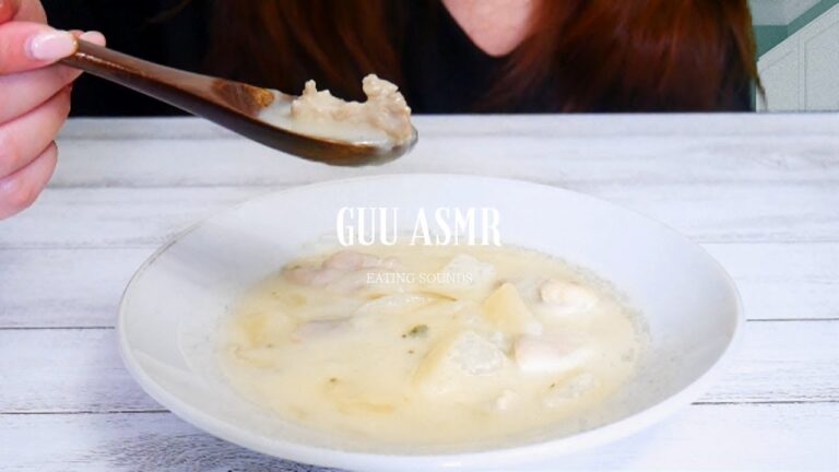 【モッパン】mukbangクリームシチューを食べる音【咀嚼音】｜ EATING SOUNDS