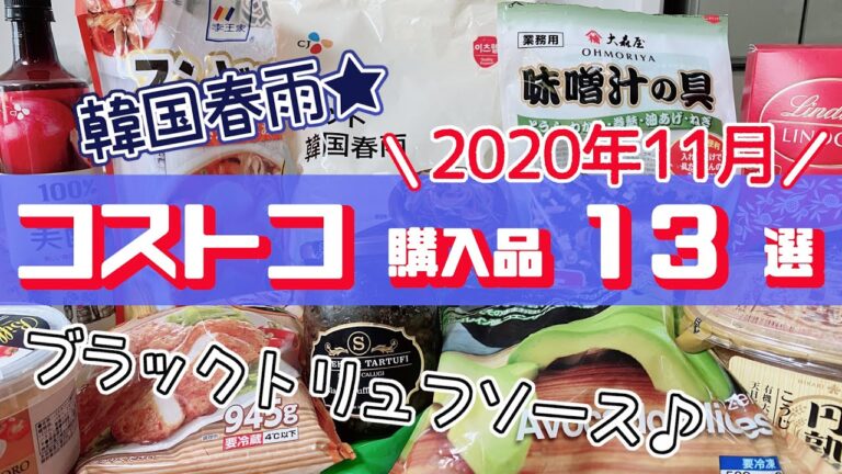 【コストコ】購入品紹介/おすすめ定番商品と新商品/料理・冷凍保存・小分け/2020年11月/13選