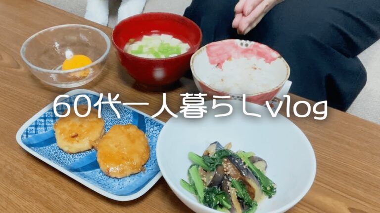 【60代シニアの一人暮らし】老け込まない為の生活習慣と食生活/テレビで見たニュース「全国で100歳以上が初めて9万人」/ナスと豚肉のつけ蕎麦/豆腐入り鶏つくね/甘酒#36