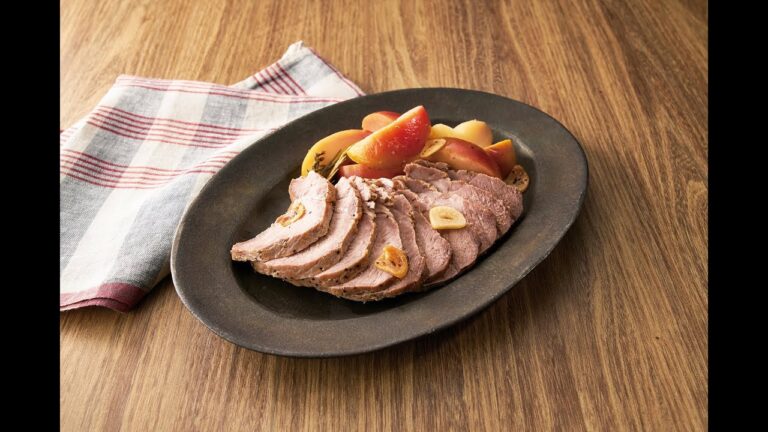 フードセーバー真空レシピ「豚肉とりんごのポットロースト風」
