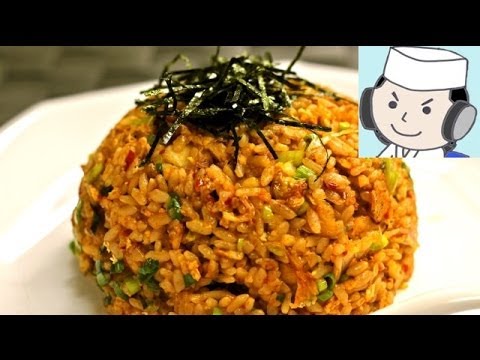 ぱらぱらキムチ炒飯♪　Super hot ! Kimchi Fried Rice♪