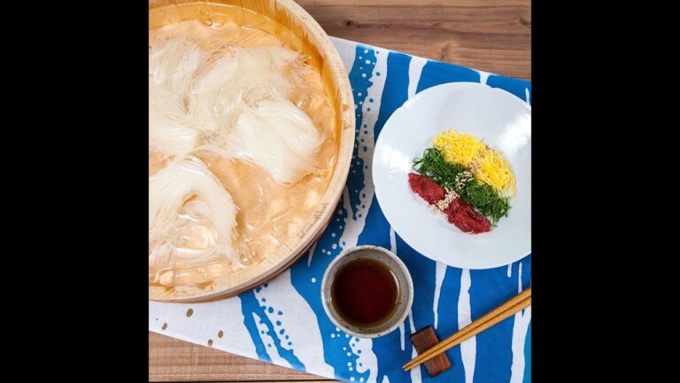 3色の具材でカラフルに！夏そうめん ｜和食のレシピ集