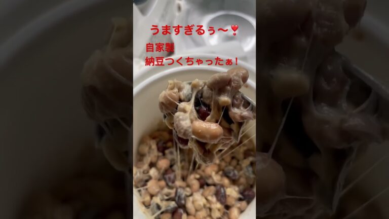 血液サラサラ〜自家製納豆作りました💕✨#健康レシピ #納豆#納豆キナーゼ #高血圧#血栓予防#うますぎる#納豆好き#生活習慣病にさよならチャンネル#看護師#おすすめ食品#実食