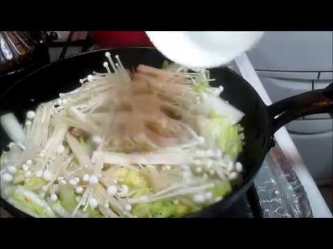 白菜とエノキの炒めもの