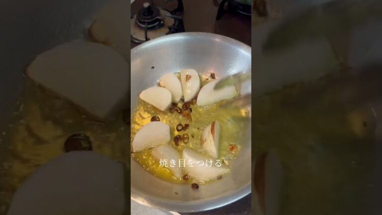 【旬の食材を使ったパスタ】かぶとベーコンのペペロンチーノ #簡単パスタ