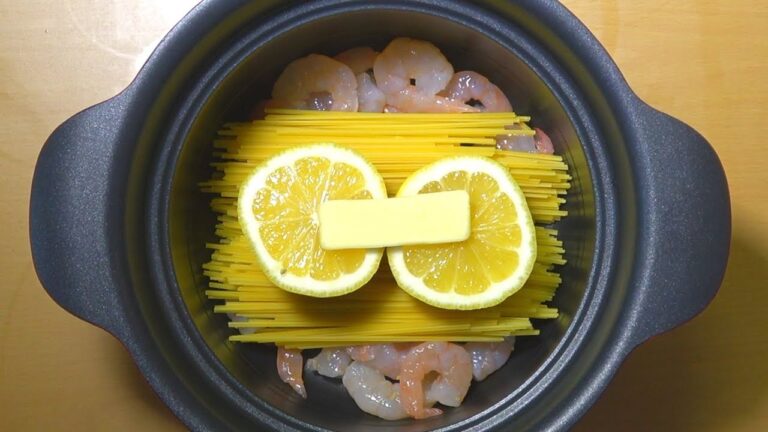 ワンポットで簡単調理。海老レモンバターパスタが絶品過ぎる。