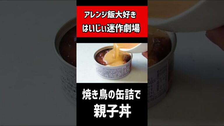 【超速】焼き鳥の缶詰で親子丼を作る！！