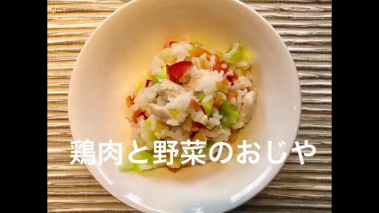 鶏肉と野菜のおじや【ペットの食卓のわんこレシピ動画】