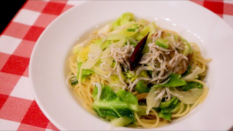 料理人が春野菜で作る　春キャベツとシラスのペペロンチーノ　真夜中レストラン〜MENU 3〜