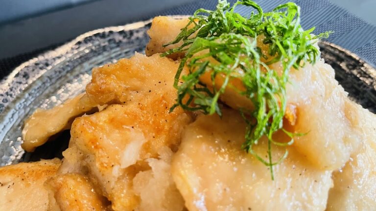 これ絶対食べてみて！【鶏胸肉のみぞれ煮】ホントに美味しい♪大根のとろとろがたまらん！【節約レシピ】Sleet boiled chicken breast【home cooking】
