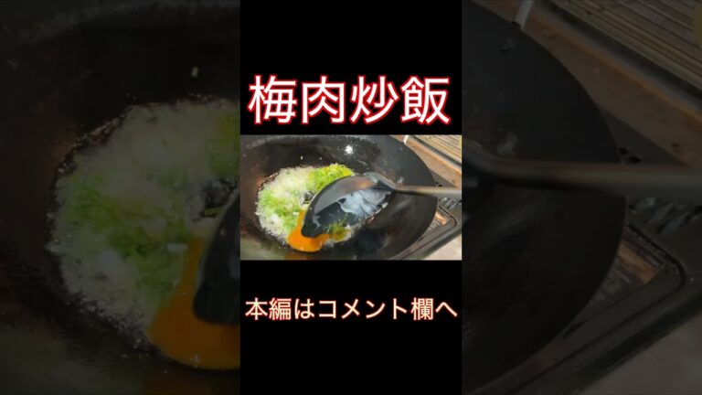 自家製梅干しでチャーハンを作ってみた