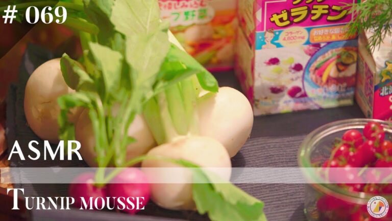 #69【ASMR】カブのムース ～コンソメジュレ添えの作り方♪｜音フェチ仕様
