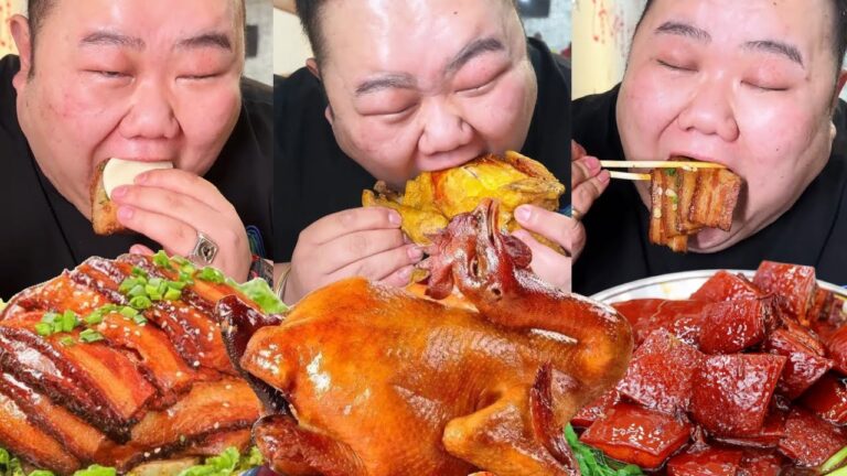 【大胃王挑戰】挑戰花500元吃陝西八大碗！葫蘆雞大口吃酥脆過癮，條子肉肥而不膩一口一塊｜Food Challenge【櫻木花胖】