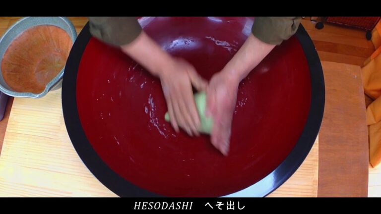 【Nomusic】大葉の変わり蕎麦作り方How to make Japanese basil buckwheat noodle