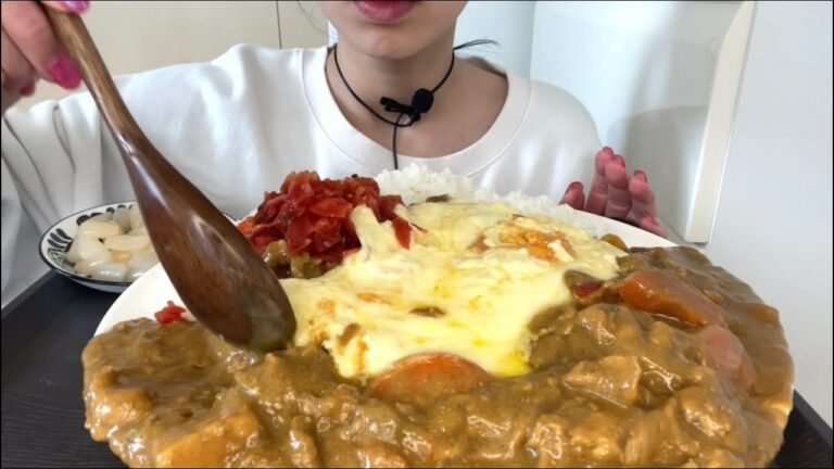 【ASMR 咀嚼音】カレーライス！Curry and rice！카레라이스！