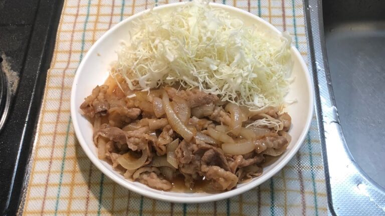 #4豚バラと新タマネギの炒めもの